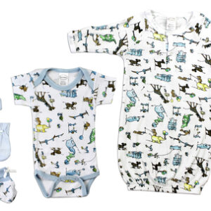 Newborn Baby Boys 5 Pc Layette Baby Shower Gift