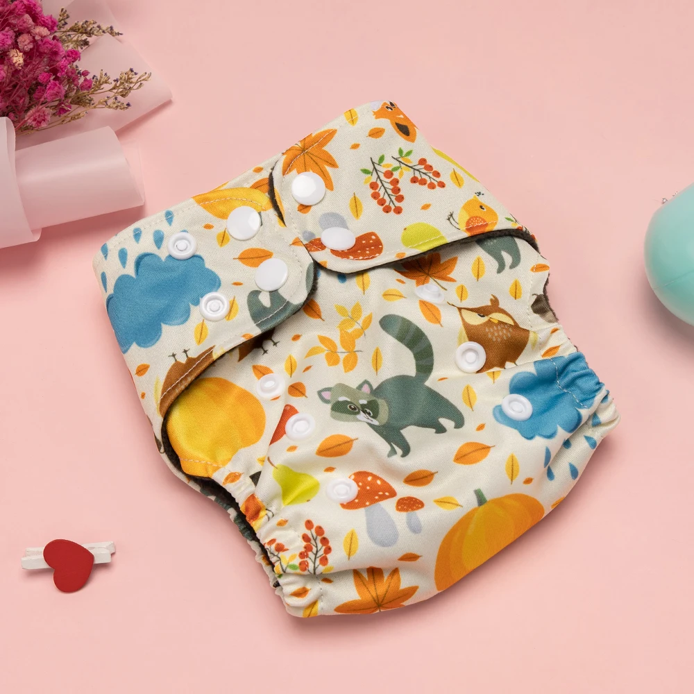Reusable diapers small soft ecological diapers washable for 0-3 months newborn baby digital print Mommy Novice Necessities - Image 17