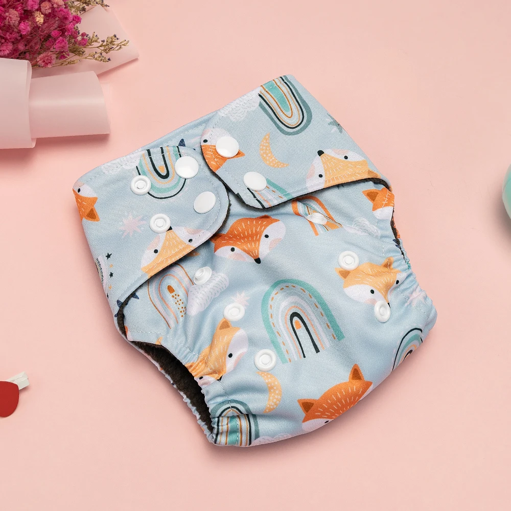 Reusable diapers small soft ecological diapers washable for 0-3 months newborn baby digital print Mommy Novice Necessities - Image 9