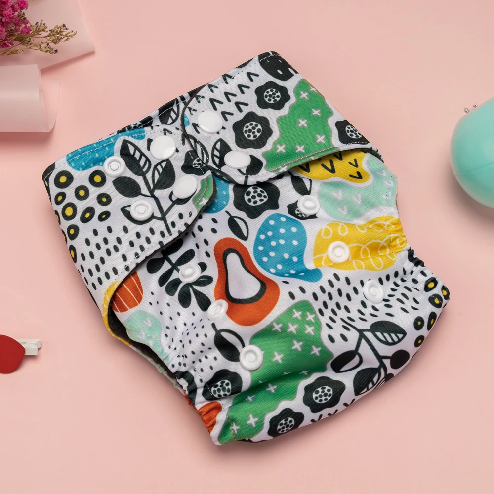 Reusable diapers small soft ecological diapers washable for 0-3 months newborn baby digital print Mommy Novice Necessities - Image 16