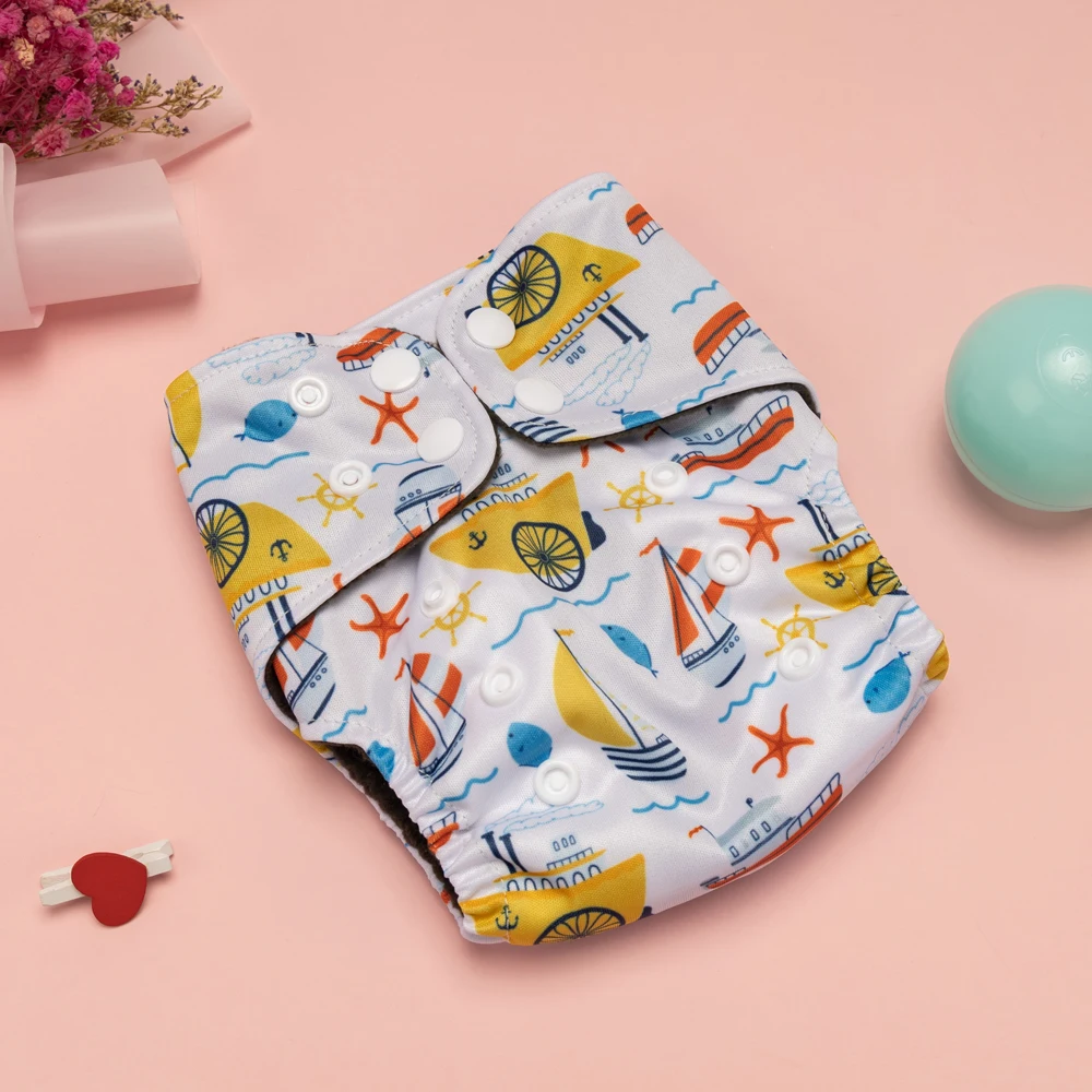 Reusable diapers small soft ecological diapers washable for 0-3 months newborn baby digital print Mommy Novice Necessities - Image 11