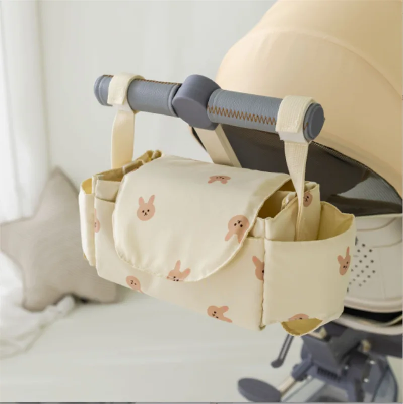Baby Stroller Bag Pram Organizer Cartoon Bottle Holder Baby Stroller Accessories Hanging Caddy Storage Bag Mommy Bag - Image 2
