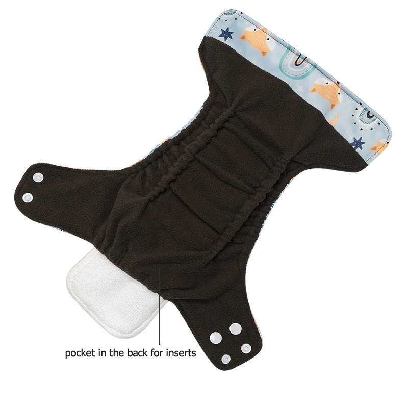 Reusable diapers small soft ecological diapers washable for 0-3 months newborn baby digital print Mommy Novice Necessities - Image 5