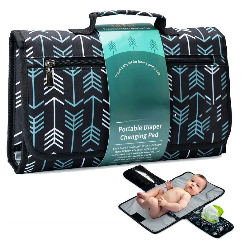 Baby Changing Pad Portable Changing Pad for Baby Diaper Bag or Changing Table Pad. One-Hand Diaper Change Pad. Baby Shower Gifts - Image 7