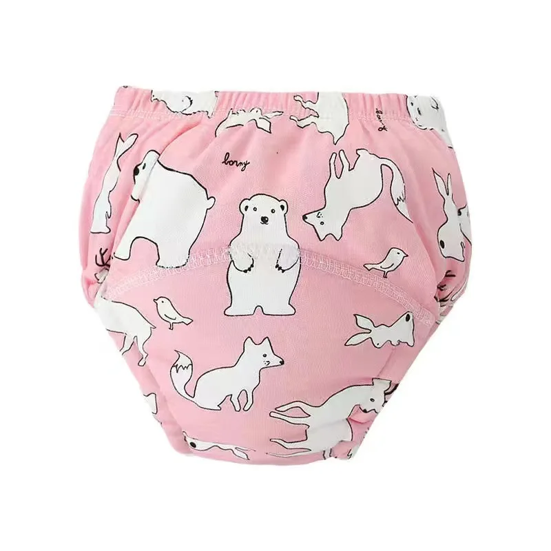 6 Layers Baby Elinfant 2 Size Diapers For Swimming Absorbent Ecological Diapers Reusable Training Panties Happy Flute Newborn - Image 14