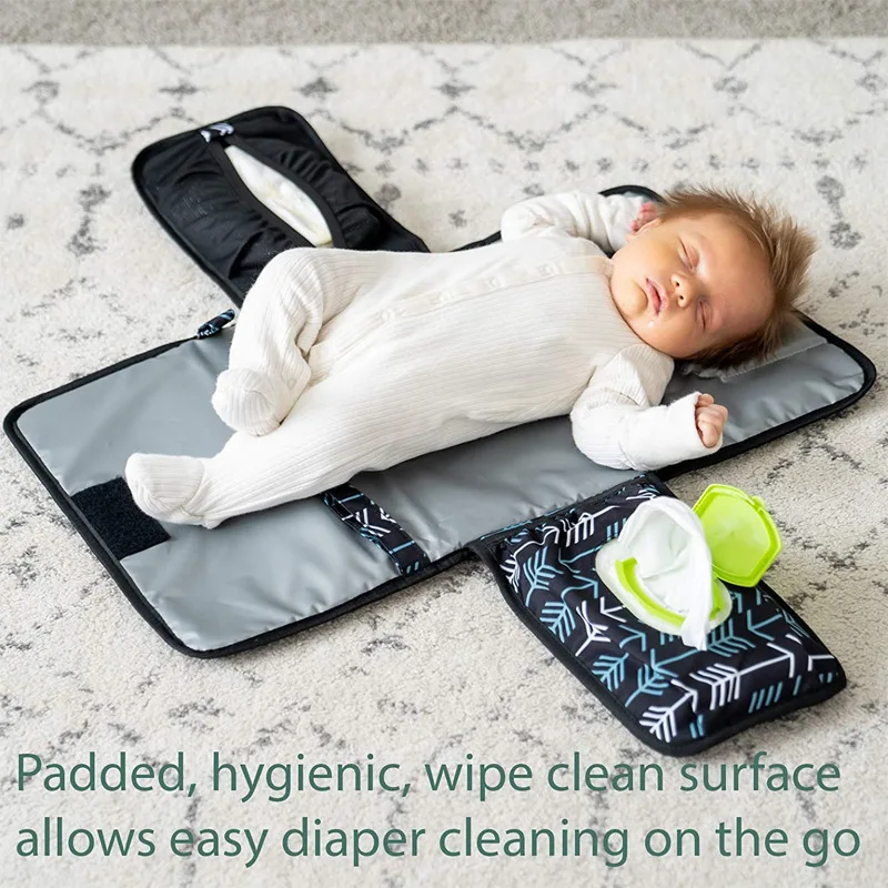 Baby Changing Pad Portable Changing Pad for Baby Diaper Bag or Changing Table Pad. One-Hand Diaper Change Pad. Baby Shower Gifts - Image 3