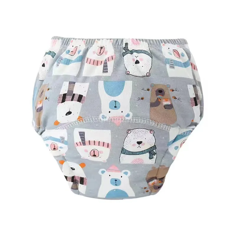 6 Layers Baby Elinfant 2 Size Diapers For Swimming Absorbent Ecological Diapers Reusable Training Panties Happy Flute Newborn - Image 10