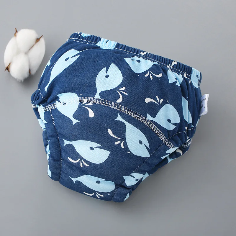 6 Layers Baby Elinfant 2 Size Diapers For Swimming Absorbent Ecological Diapers Reusable Training Panties Happy Flute Newborn - Image 5
